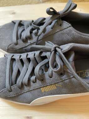 PUMA Women's Vikky Suede SoftFoam+ Sneakers in Grey